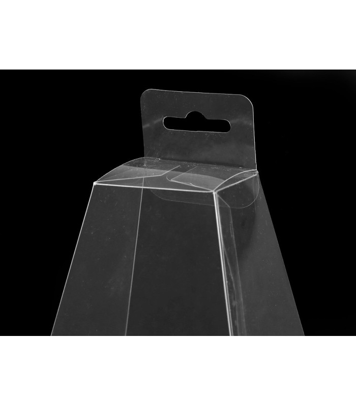 CAJA PLEGLABLE DE PLASTICO  11,5 x 11,5 x 16 cm