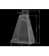CAJA PLEGLABLE DE PLASTICO  11,5 x 11,5 x 16 cm