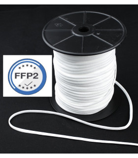 Flat elastic tape for masks FFp2
