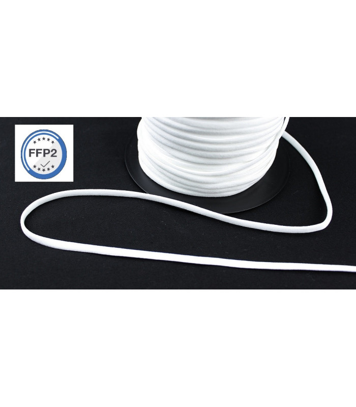 Flat elastic tape for masks FFp2