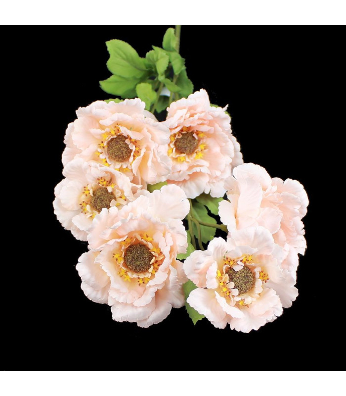 TALLO DE 6 FLORES "ZINNIA"