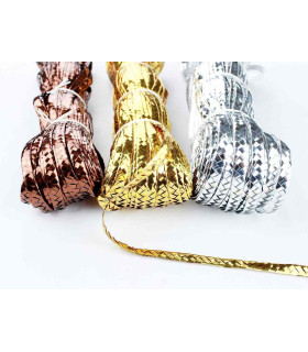 MILAR MILLINERY / Metallic synthetic Braid