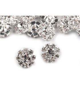 Botón acabado con Strass 11,5 mm