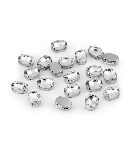 GLASS CHATONS 10 X 14mm