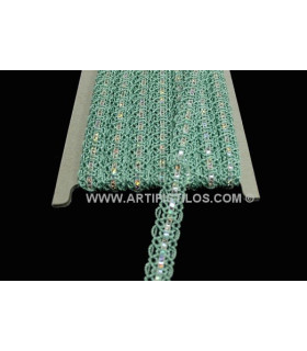Galon Rayon + Lurex 1 Mt. X 12 Mm. Mint - de color
