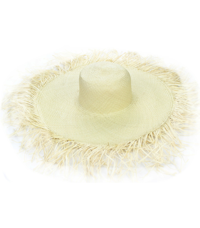 CAPELINE "ASTERIA" DE NATURAL RAFFIA 50 CM