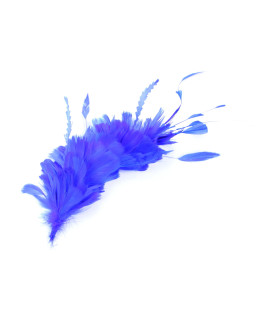 Feathers Mounts Of Rooster, Duck And Goose Añil - hats