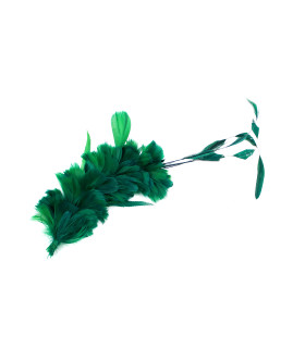 Feathers Mounts Of Rooster, Duck And Goose Dark Green - hats