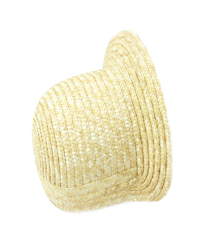 NATURAL STRAW HOOD "BAPTISM"