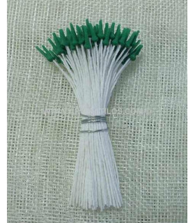 Pistilo Punta De Lanza Verde 8 Cms. De Alto. Cabeza 1 Cm. X 3 Mm. - colores para