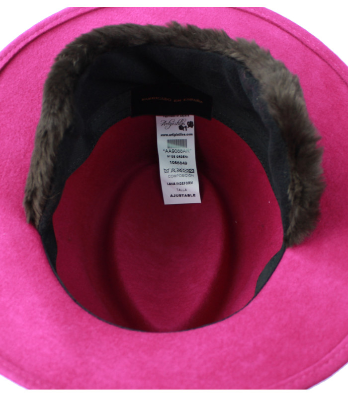 Lady's waterproof felt hat - Self-adjusting