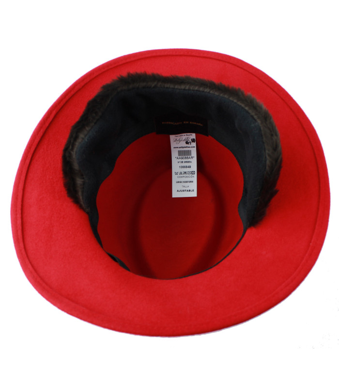Lady's waterproof felt hat - Self-adjusting