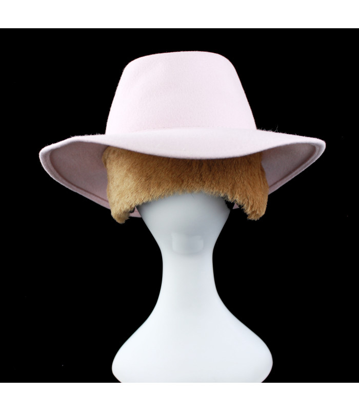 Lady's waterproof felt hat - Self-adjusting