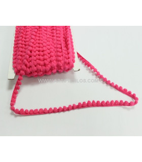 Pasamaneria "mini Madroño" Fucsia 1 Mt. X 1 Cm. - de colores