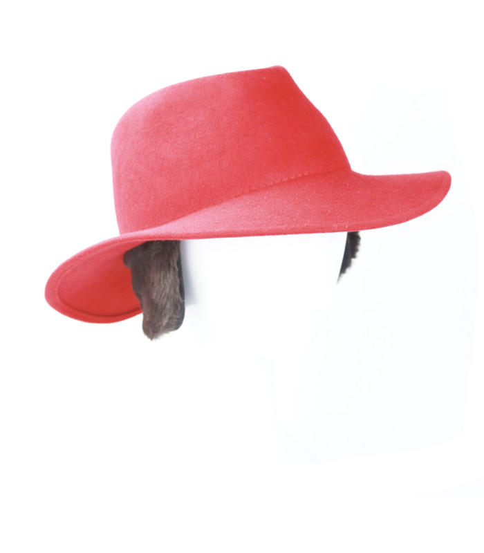 Lady's waterproof felt hat - Self-adjusting