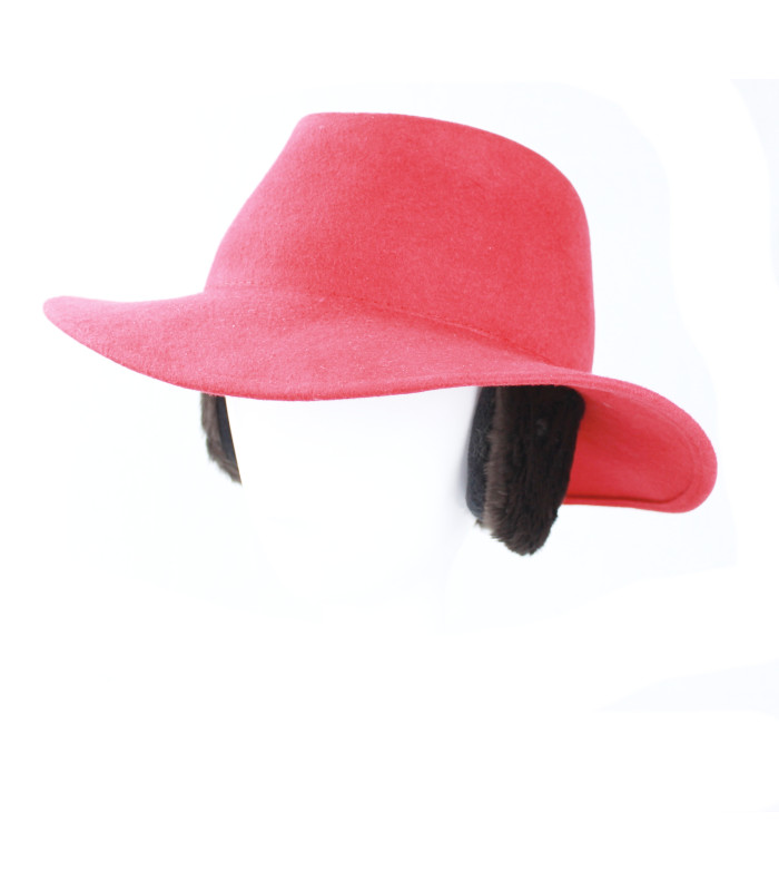 Lady's waterproof felt hat - Self-adjusting