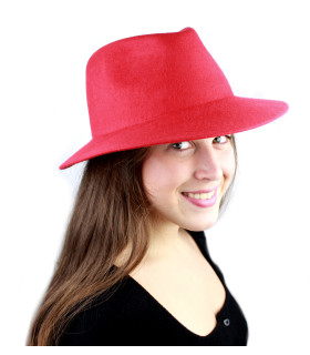 WOMEN'S FELT HAT - 100% WOOL - UNDEFORMABLE