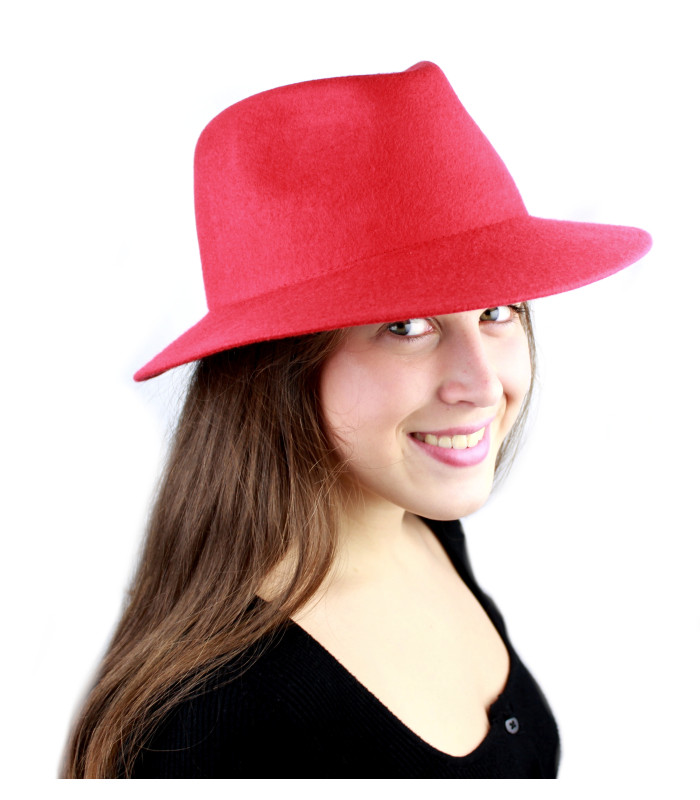 WOMEN'S FELT HAT 100 WOOL UNDEFORMABLE