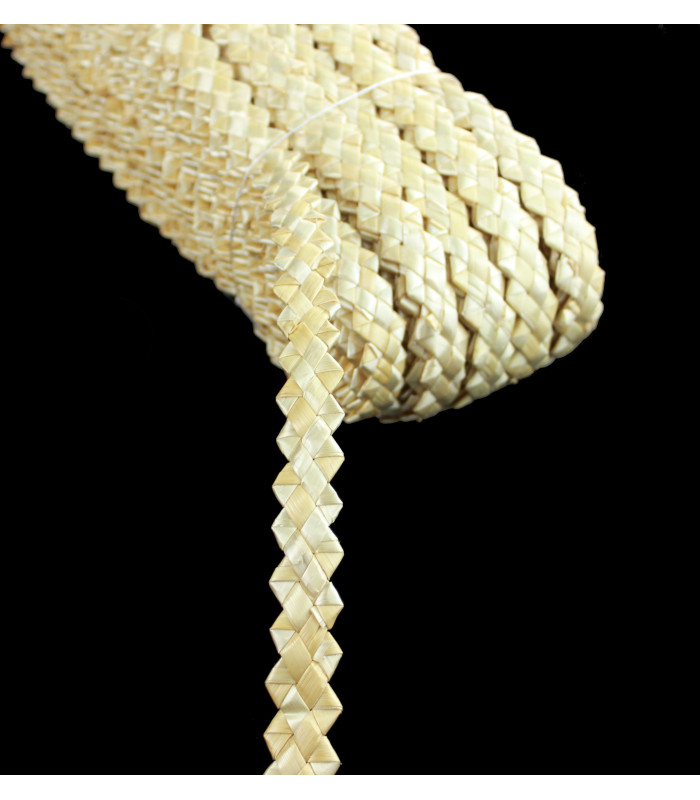 FITA DE PALHA TRANÇADA NATURAL"LOUVRE" 20mm