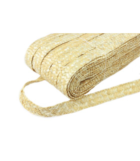 Fita De Palha Trançada Natural"pompidou" 23mm Natural - tocados para