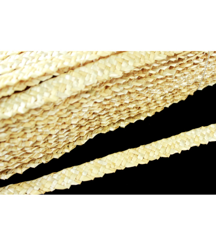 FITA DE PALHA TRANÇADA NATURAL"POMPIDOU" 23mm