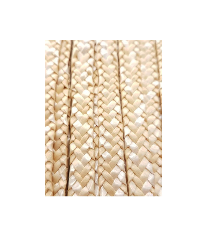 CINTA DE PAJA NATURAL TRENZADA 10mm "METROPOLITAN"