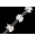 Faixa de flores em tule