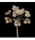 FLOR DE PORCELANA FRÍA CUATRO HOJAS CON CRISTAL