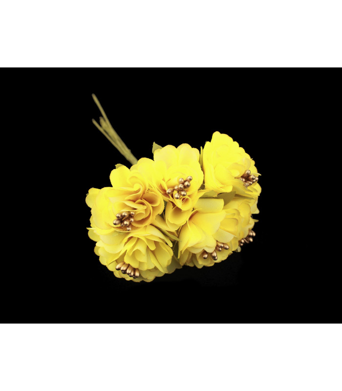 STRAUß AUS 6 MINIBLUMEN AUS STOFF