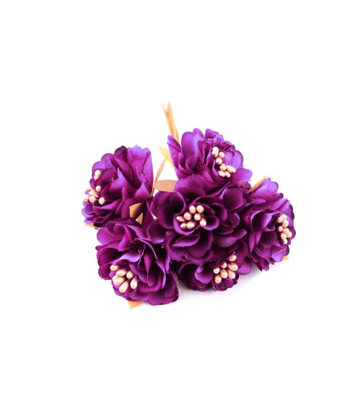 BOUQUET 6 FABRIC FLOWERS
