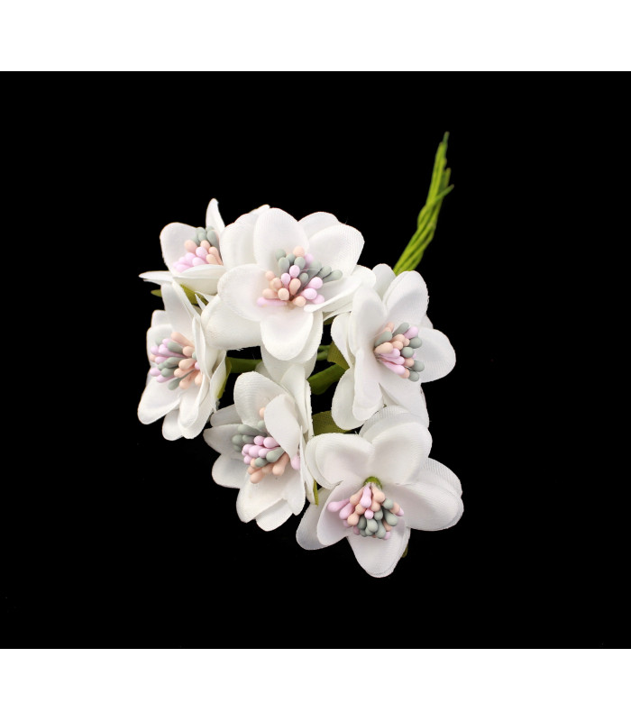 STRAUß MIT 6 MINIBLUMEN AUS STOFF