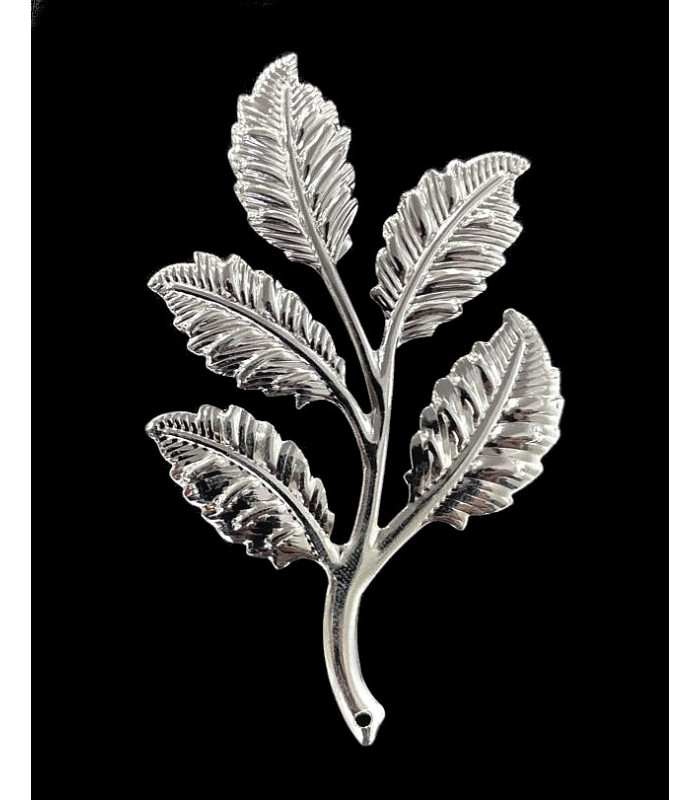 APLICACION METALICA "5 HOJAS" 7,5cm x 4,5cm