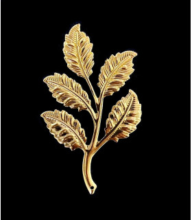 APLICACION METALICA "5 HOJAS" 7,5cm x 4,5cm