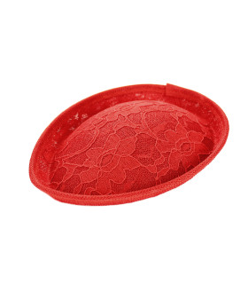 Sinamay Base "lovelace" Vermelho - pamelas