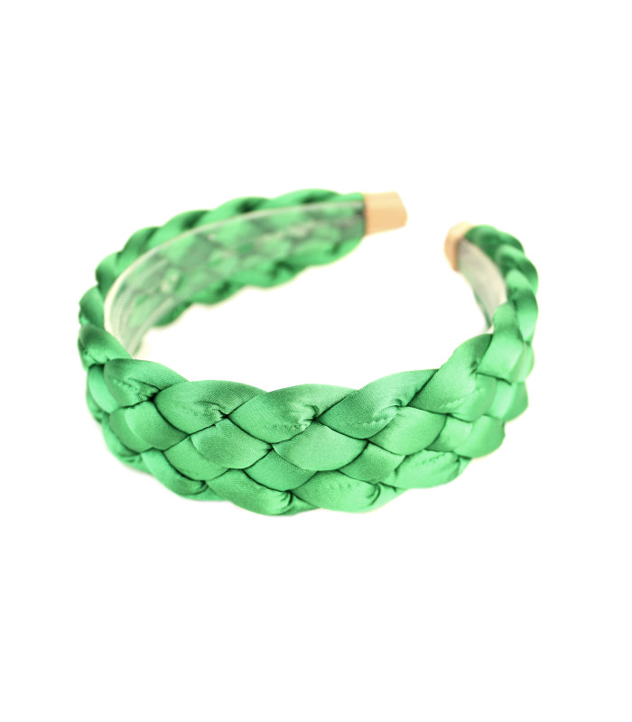 BRAIDED SATIN HEADBAND "MANHATTAN"