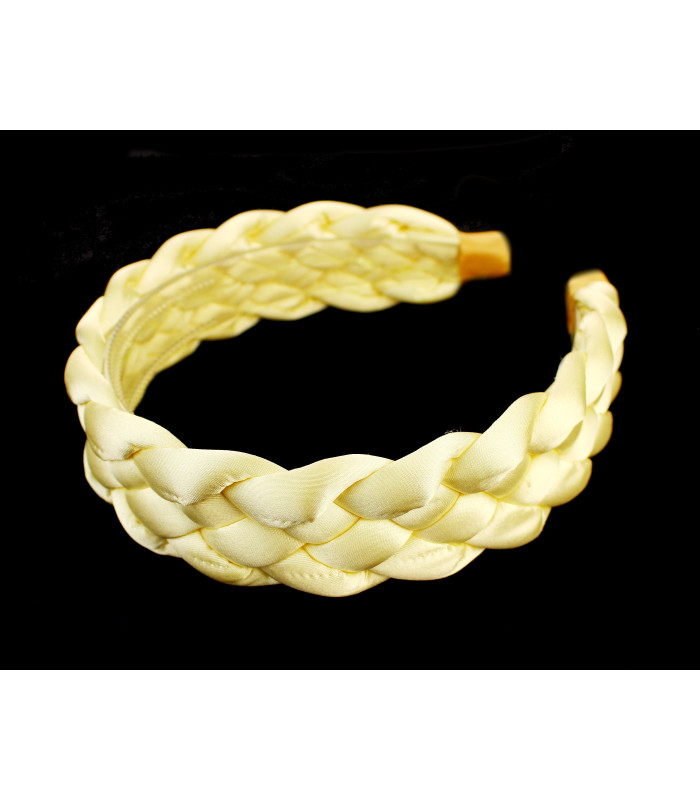 BRAIDED SATIN HEADBAND "MANHATTAN"