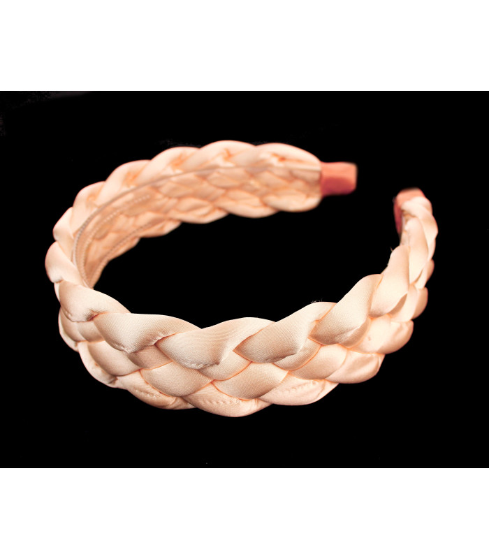 BRAIDED SATIN HEADBAND "MANHATTAN"