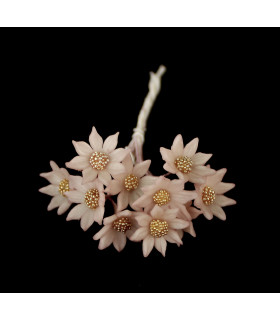 Flor De Porcelana Fría 1,2 Cm Rosa Palo - tocados para