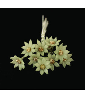 Flor De Porcelana Fría 1,2 Cm Verde Claro - tocados para