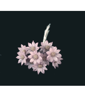 Flor De Porcelana Fría 1,2 Cm Lila Claro - tocados para
