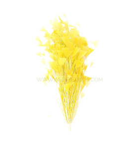 Montaje De Plumas De Gallo Amarillo - tocados para