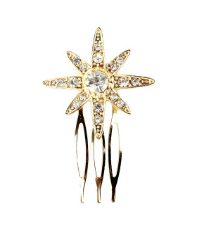 Horquilla Con Strass "luna" Oro - adornos pelo