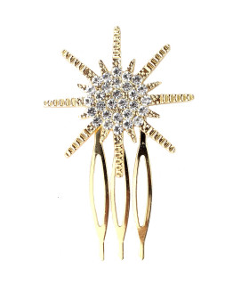 Decorative hairpin with rhinestone ornament "luna"