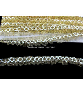 METALLIC TULLE RIBBON