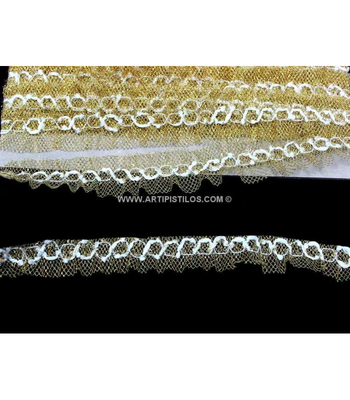 METALLIC TULLE RIBBON