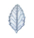Embroidered leaf 2 x 5cm
