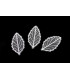 Embroidered leaf 2 x 5cm