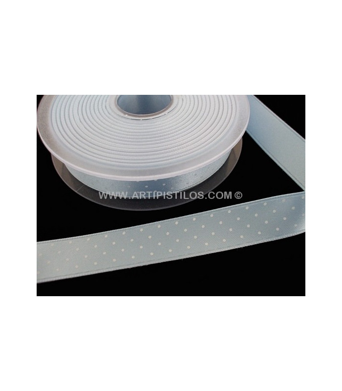 FITA DE CETIM COM BOLINHAS 16 MM.