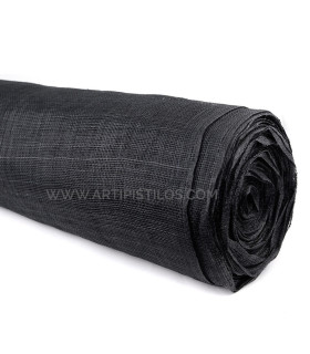Sinamay Aprestado Normal 17 X 17 Dpi Negro 1 Metro X 90 Cms. - flores de