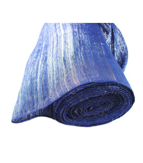 Sinamay Seda Con Lurex Azul Royal - tocados para